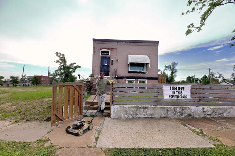 One year anniversary of the St. Louis tornado, before and after
