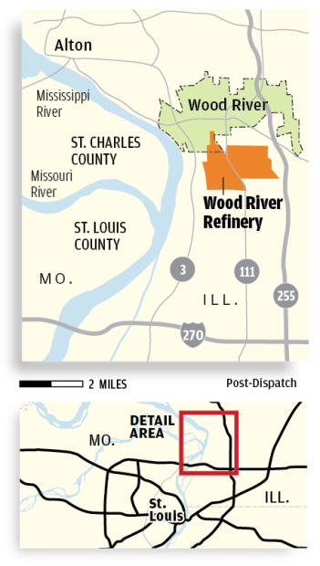 Phillips 66 estimates 25,000 gallons of diesel leaked near Wood River ...