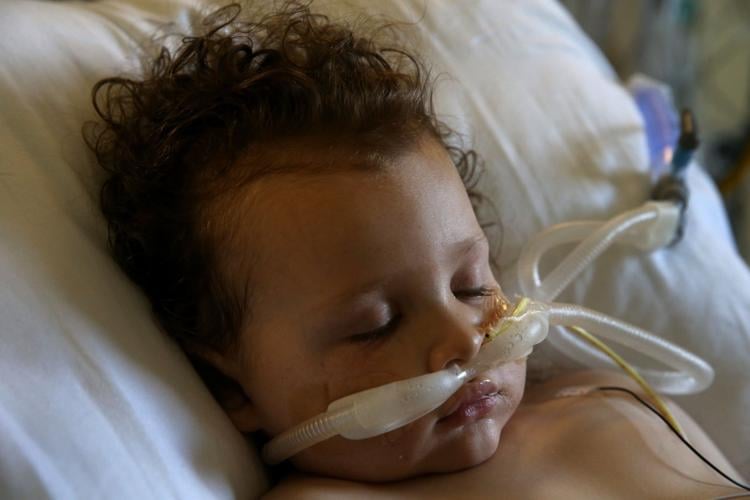 Two-year-old recovering from COVID