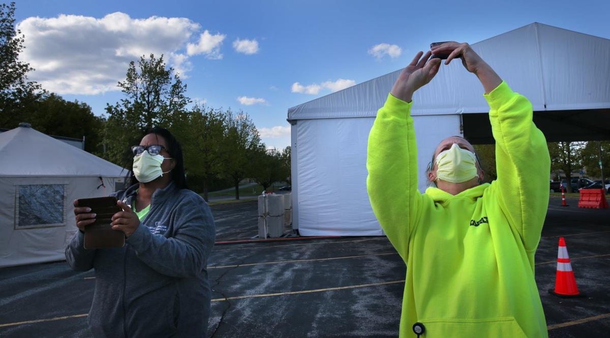 Stealth bomber salutes healthcare workers