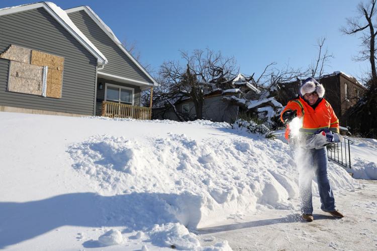 Snow in tornado zone