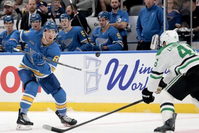 The Ӱԭ Blues host the Dallas Stars