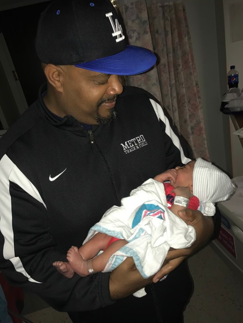 Ronald M. Walker with his grandson