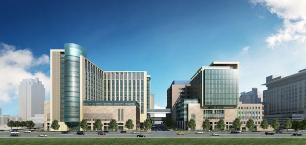 Rendering of new BJC buildings