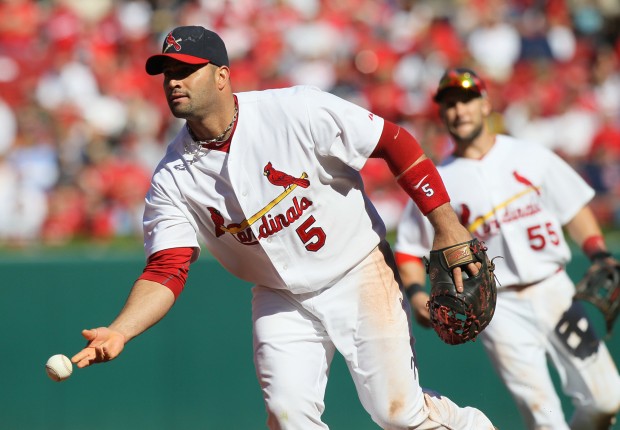 St. Louis Cardinals pitcher P.J. Walters delivers wearing the