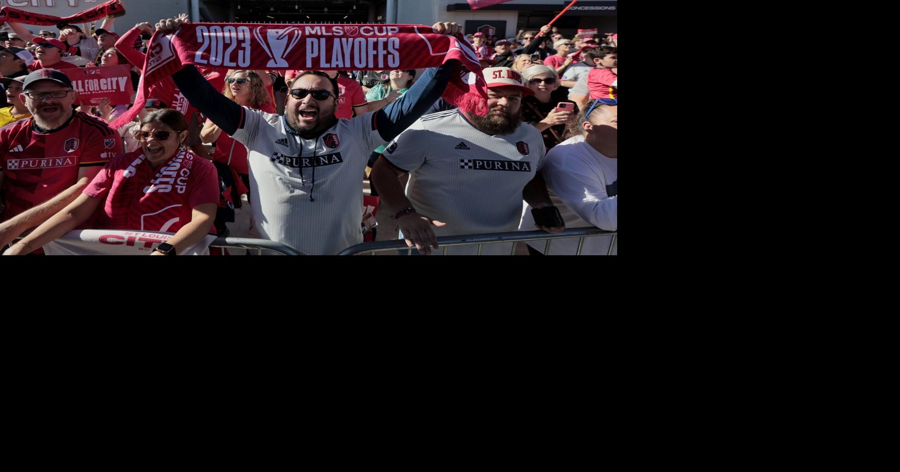 ST. LOUIS, MO - MAY 20: A member of the St. Louis SC supporters
