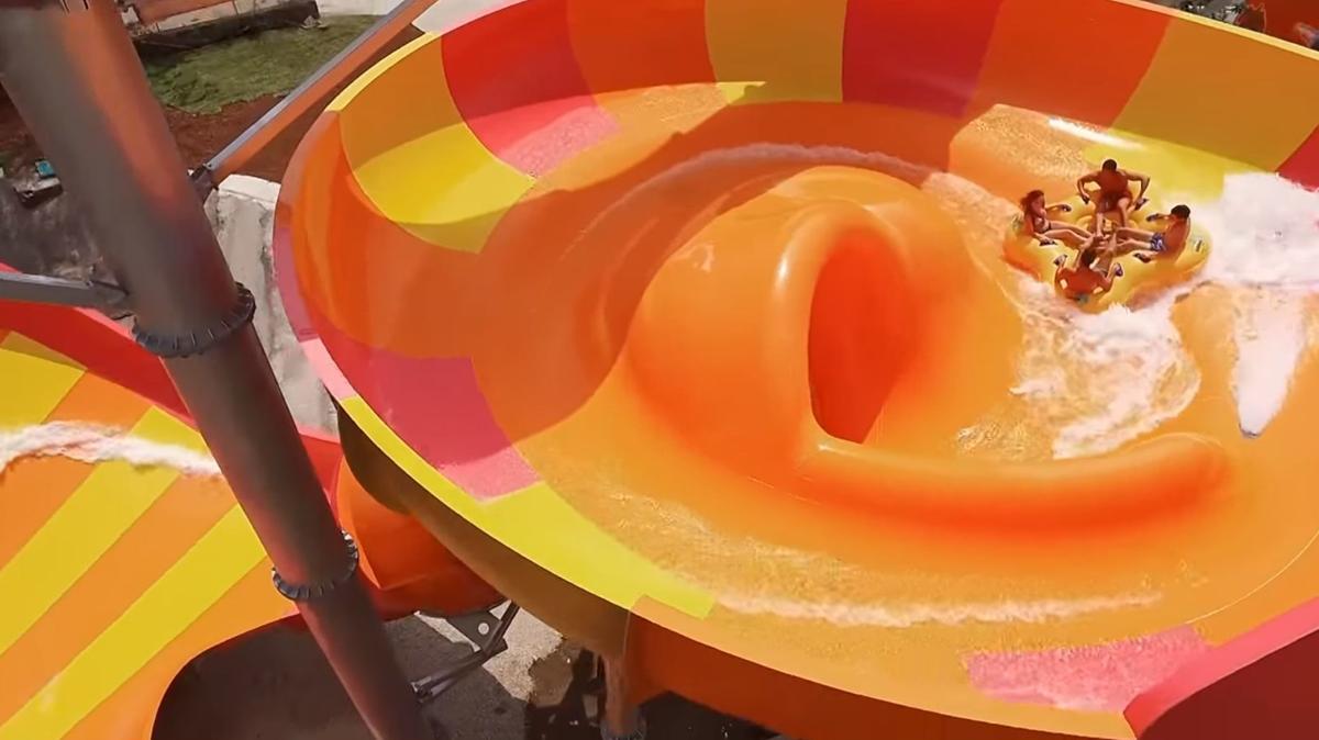 New Typhoon Twister water slide at Six Flags in Eureka closed after rider falls out of tube ...