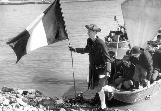 Reenactment of Auguste Chouteau's landing