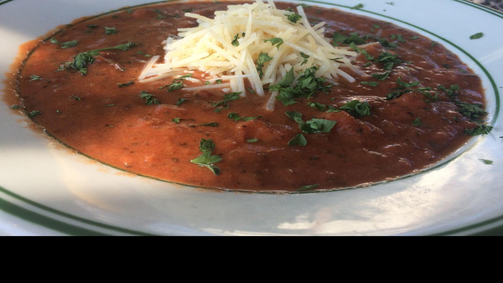 Special Request Parmesan Adds To Creaminess Of Country Club S Tomato Basil Soup Food And Cooking Stltoday Com