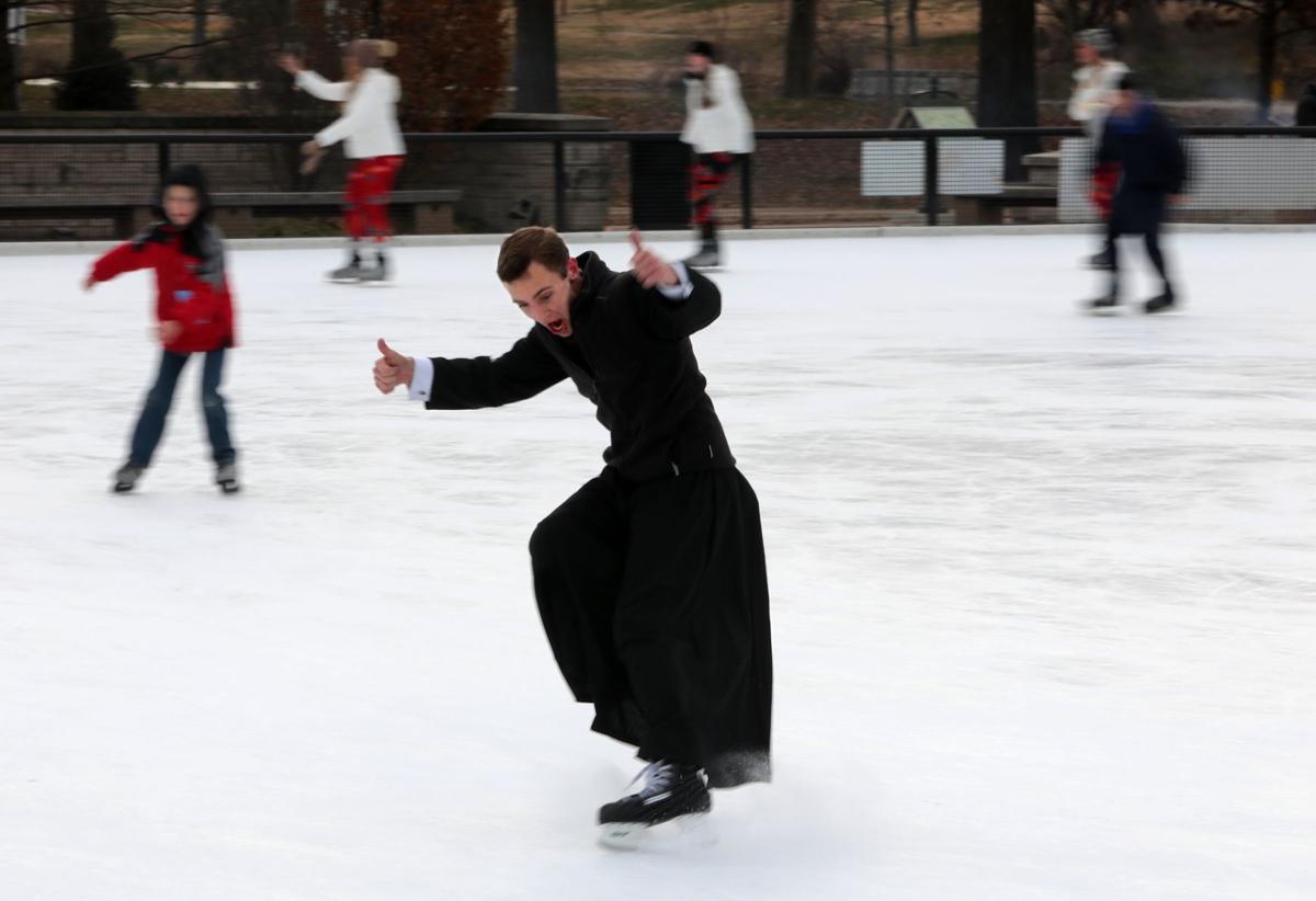 Who is that dashing holy man ripping up the ice at Steinberg Rink