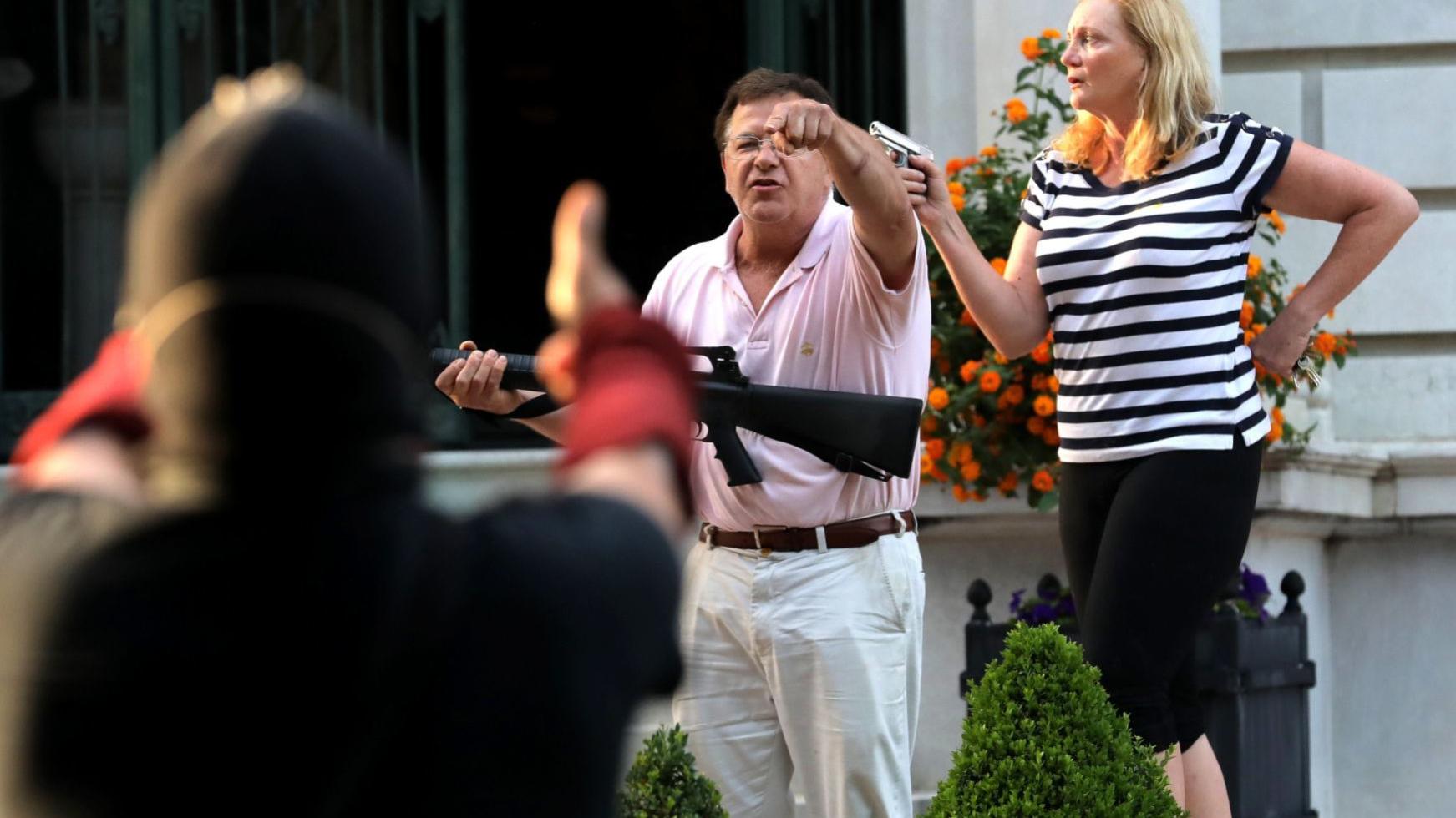 St Louis Lawyers Mark And Patricia Mccloskey Get Memed Photos