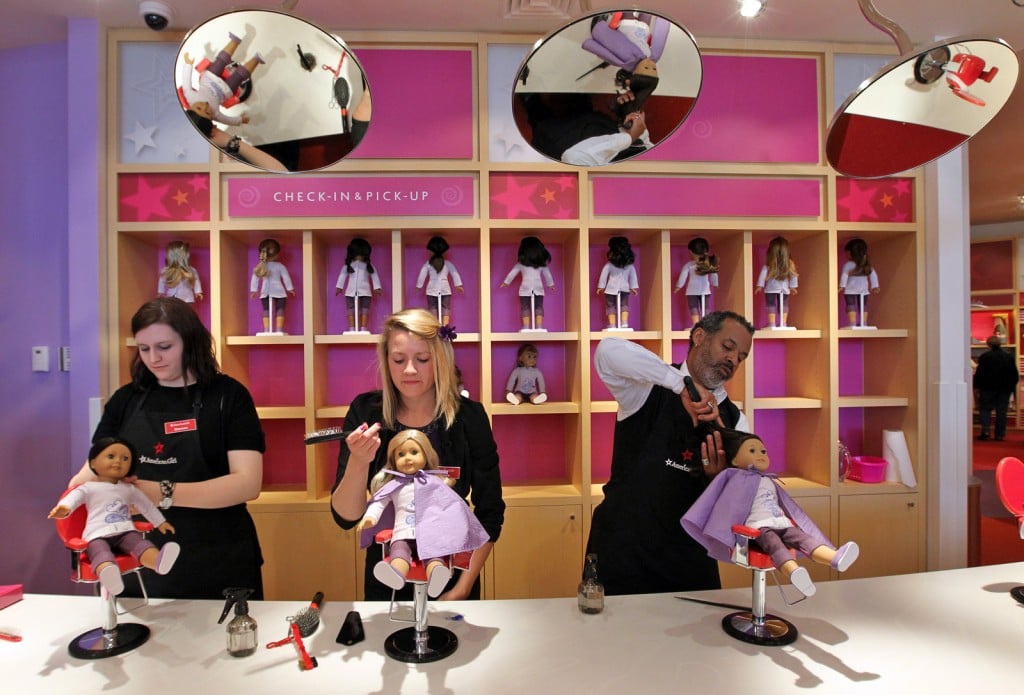 american girl doll store hair salon