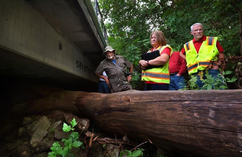 University City officials join MSD on a tour of flood-prone River Des Peres