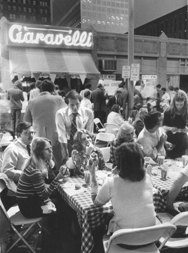 Downtown party, 1976
