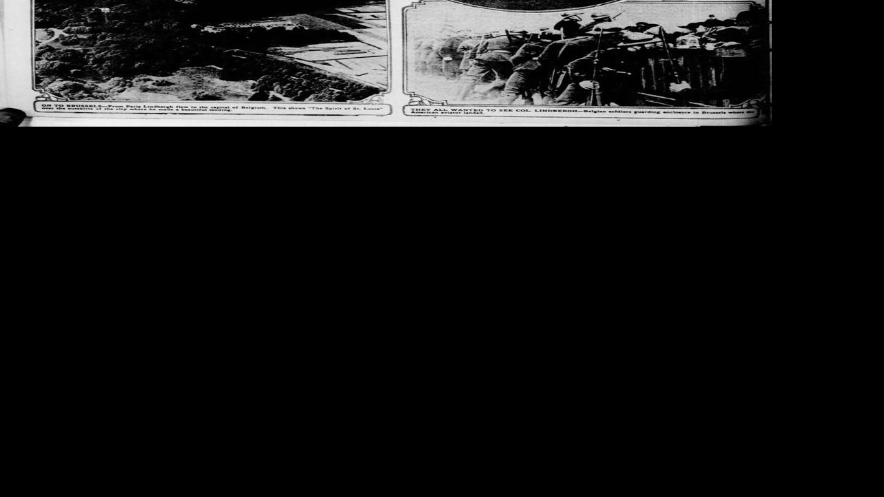 June 17, 1927 Map of LIndbergh's Great Flight PostDispatch Archives