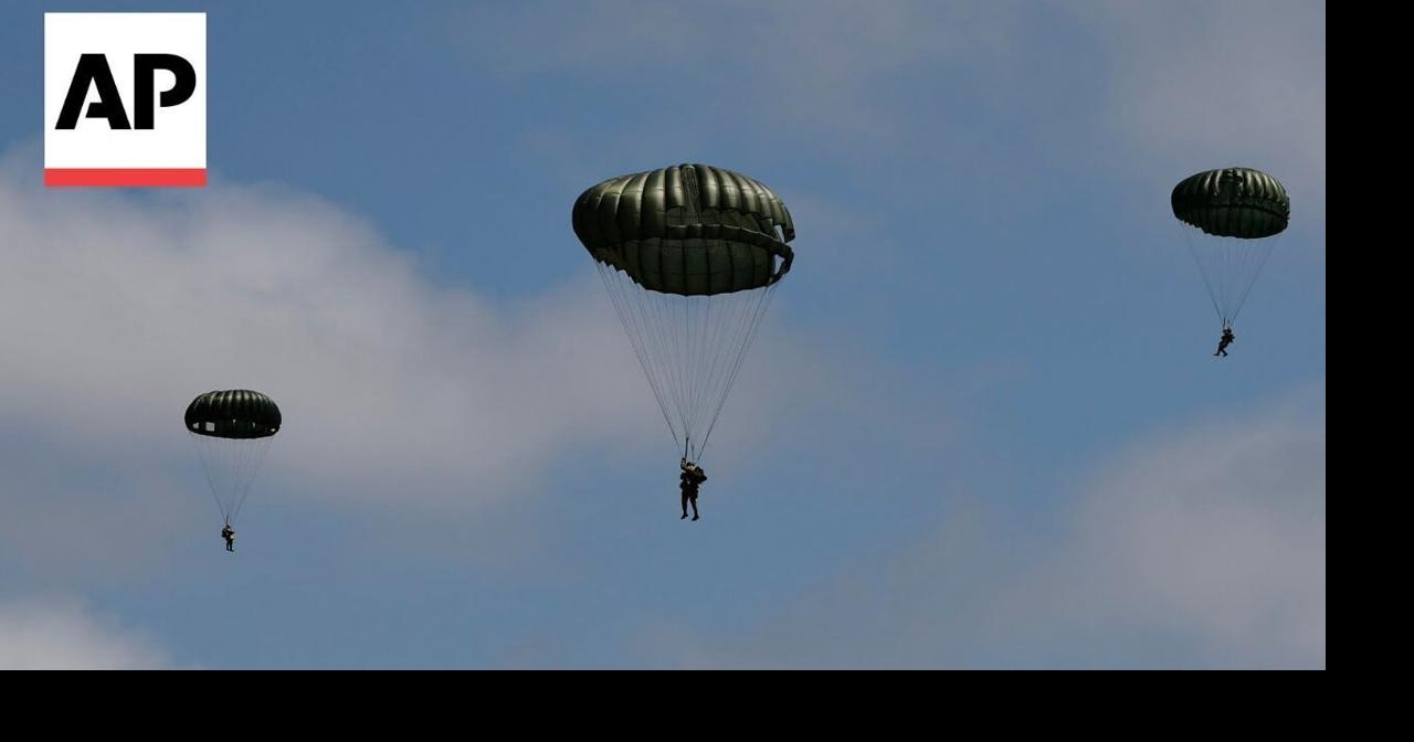 WATCH Mass parachute jump for 80th anniversary of DDay in Normandy