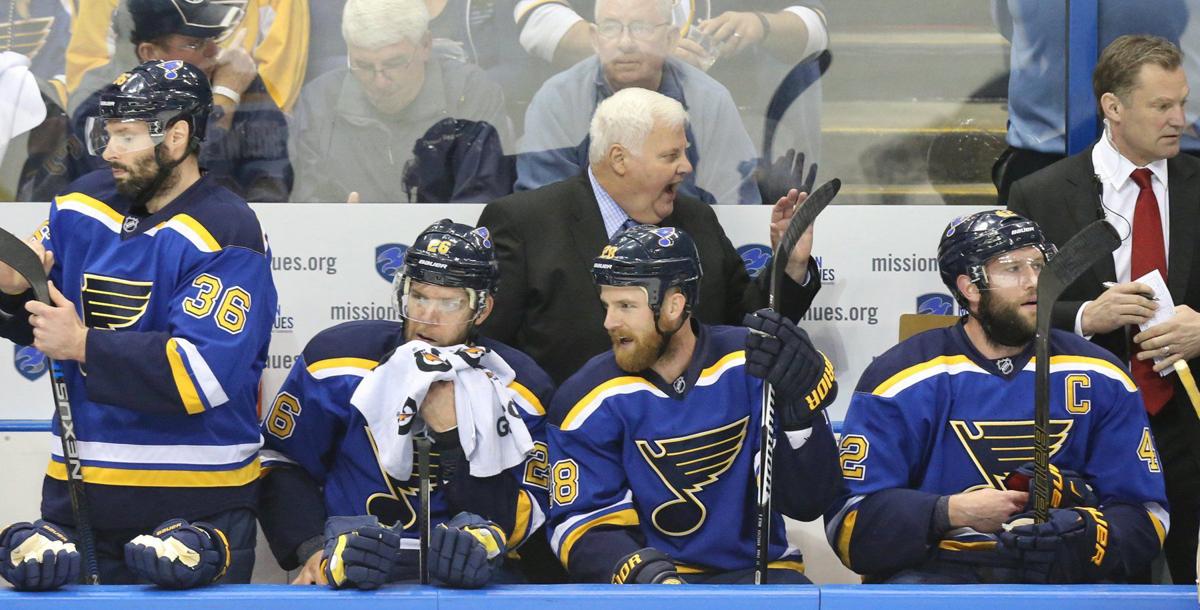 Game 1 between the Blues and Sharks at Scottrade