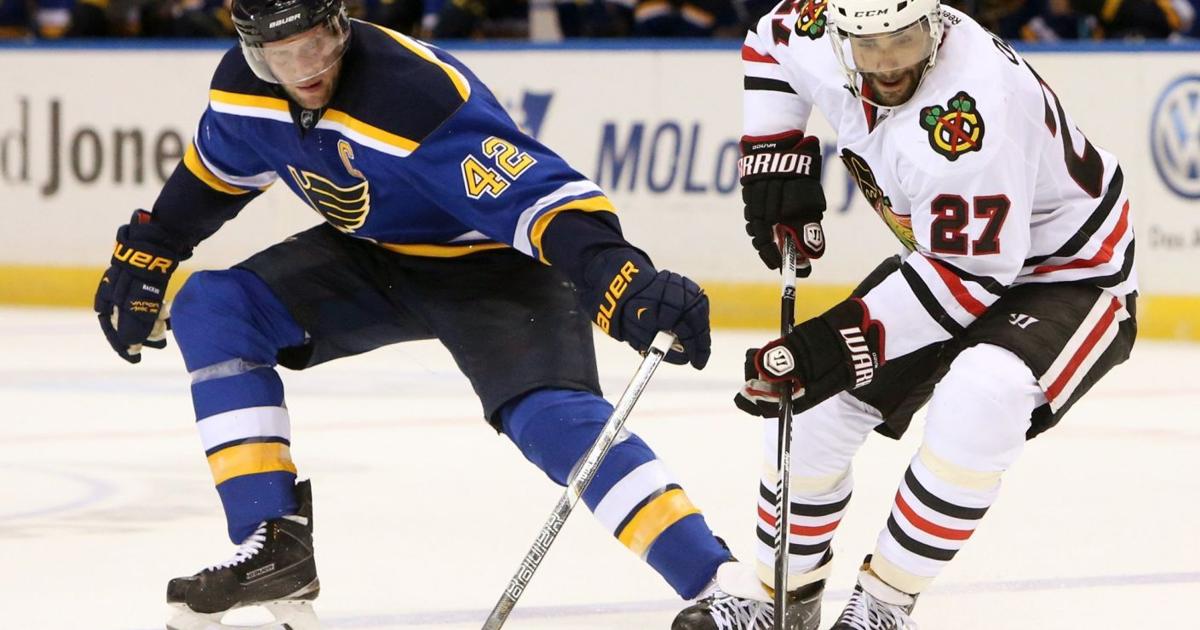 Blues play shorthanded after Backes, Oshie suffer concussions