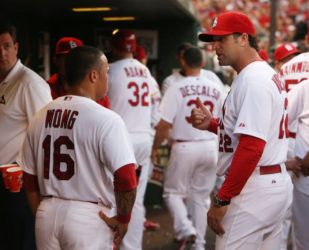 Price explains his lineup to Cardinals manager Matheny