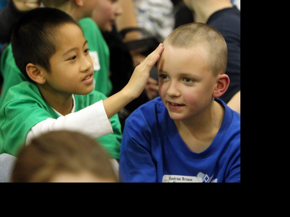 Bridgeway students, teachers shave heads for charity | Local | 0