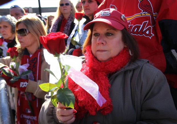 Stan Musial funeral procession, Busch Stadium 