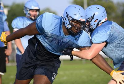 St. Charles football practice