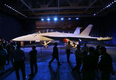 100th EA-18G Growler delivery ceremony and employee rally