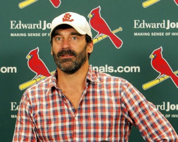 Actor Jon Hamm: Hamm about The Simmons and Hamm at The Cardinals Hall of  Fame Induction baseball(2015)