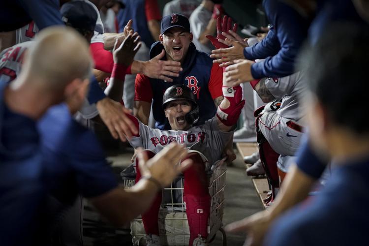 Red Sox ride home run laundry cart into ALCS vs. Astros