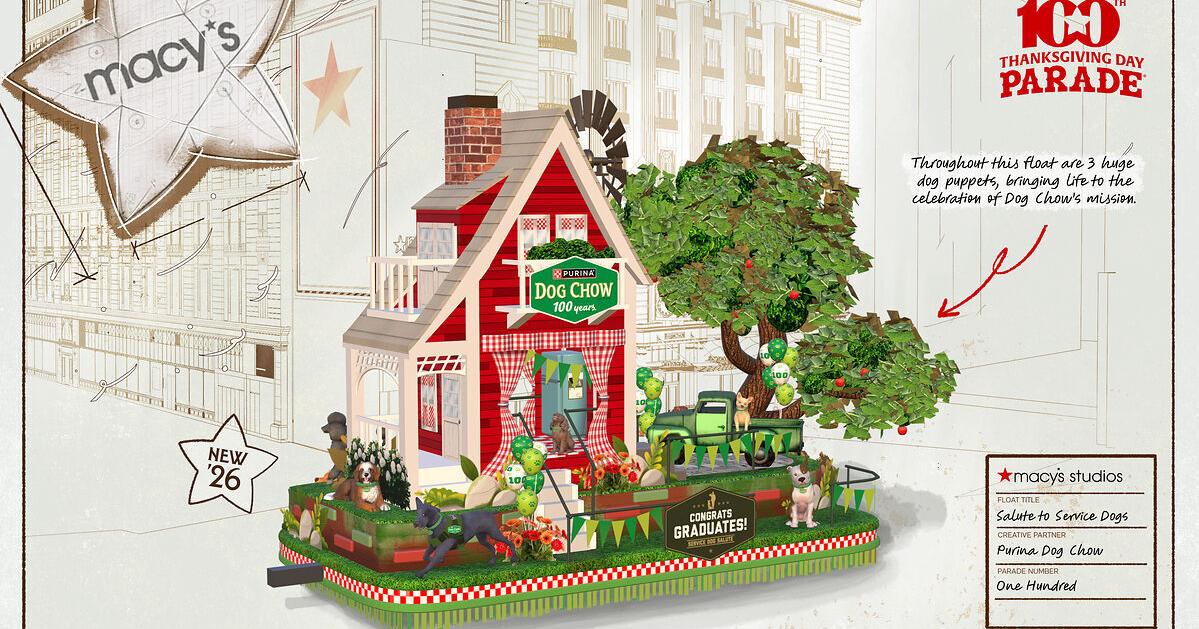 Purina Dog Chow joins 100th Macy's Thanksgiving Day Parade