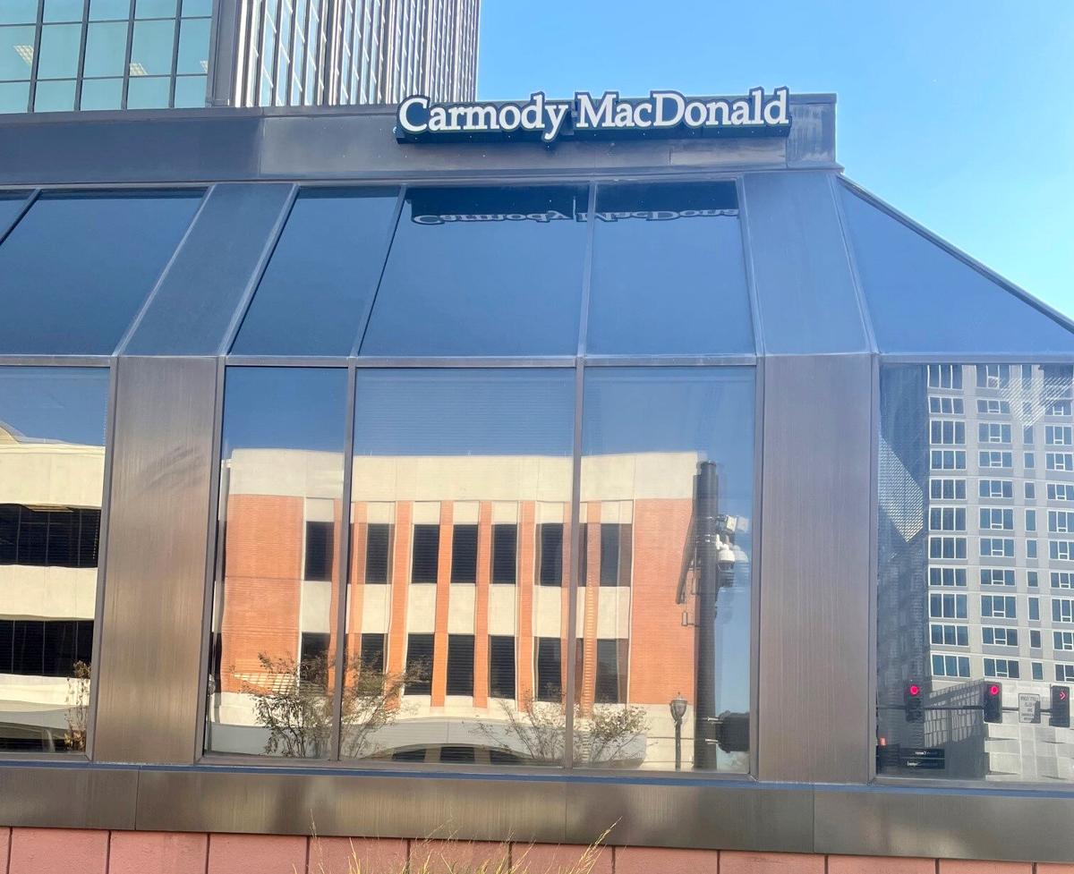 Carmody MacDonald Sign Goes Up on Clayton Office Tower