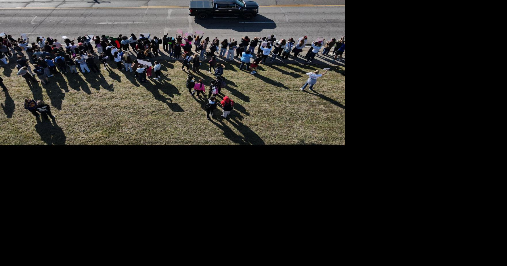 Students across the area have received varying levels of discipline for leaving school early to protest the federal immigration crackdown.