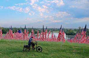 Flags of Valor memorial on Art Hill marks 25th anniversary of September 11 terrorist attacks