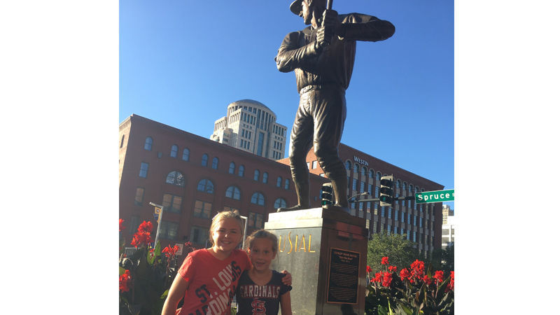 Stan Musial Statue at Busch Stadium St Louis MO T-Shirt