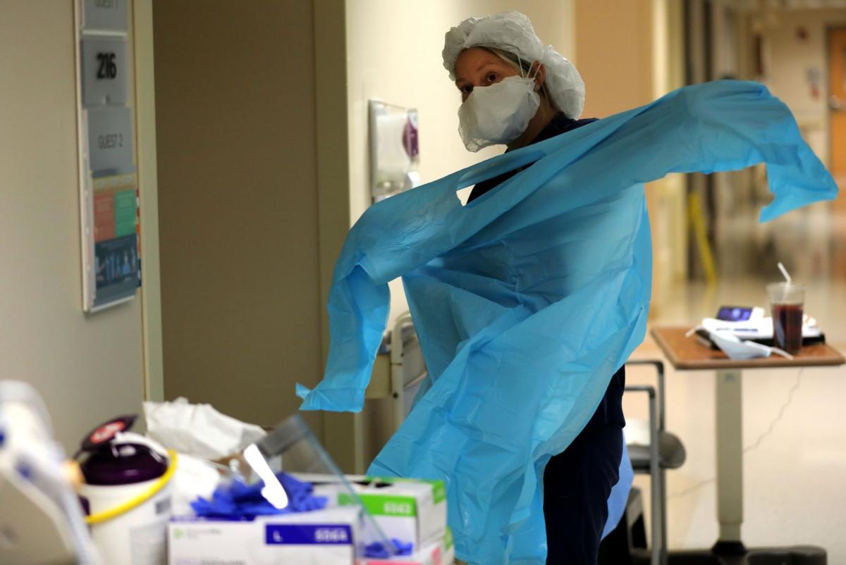 Covid unit at SSM Health St. Joseph Hospital in Lake ӣƵ.