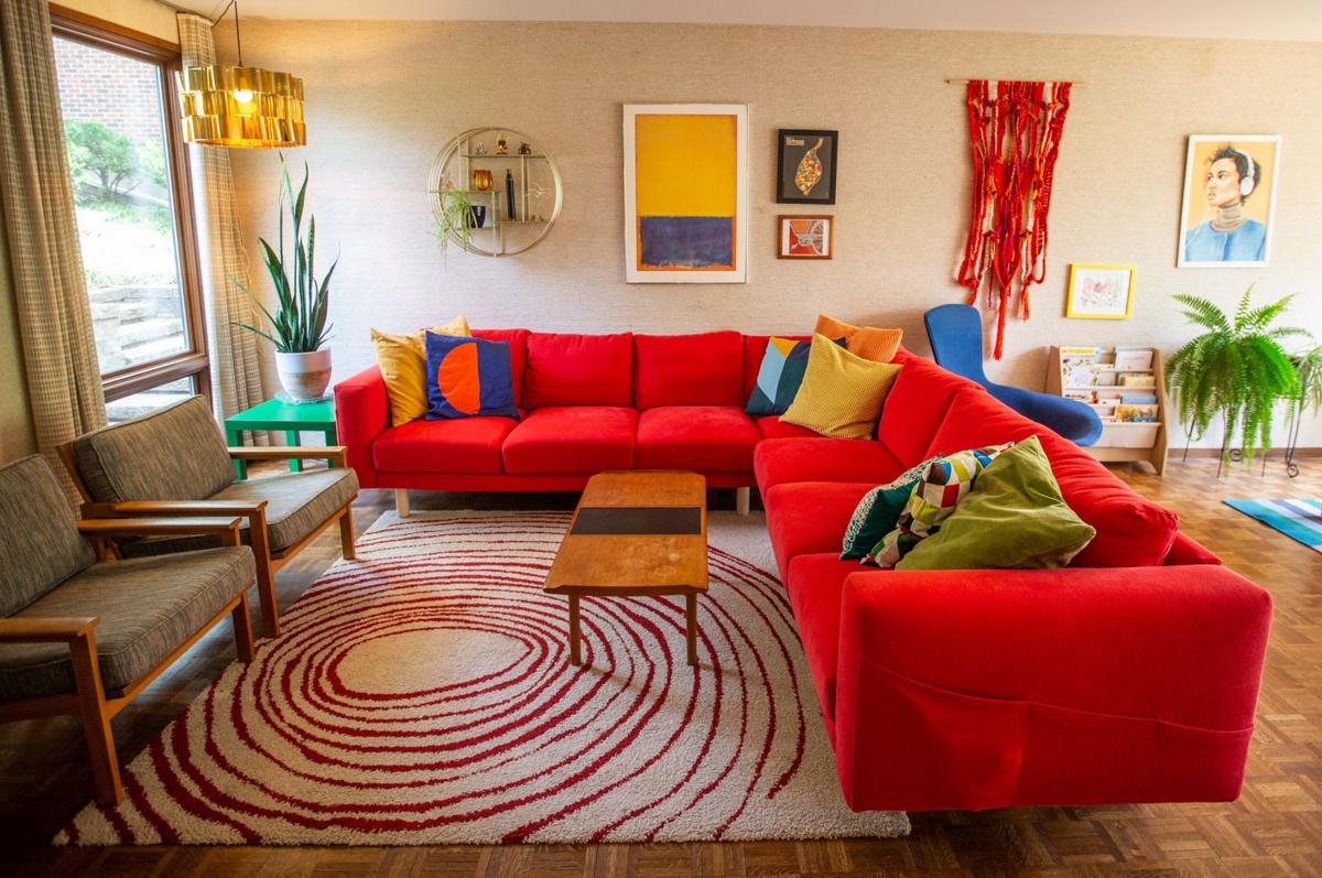 At home with Michelle Wiegand and Ben Sever in Ferguson