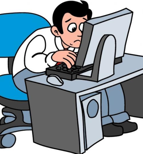 Stressed worker