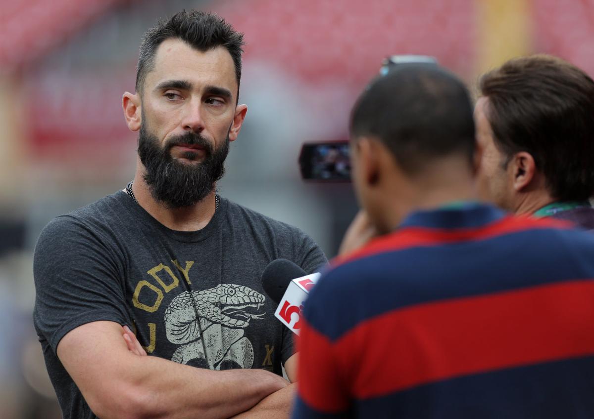 We got an EXCLUSIVE interview with Matt Carpenter's mustache