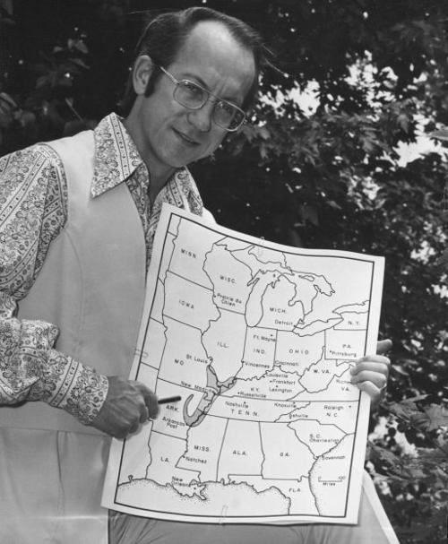 Map of New Madrid earthquake damageuake