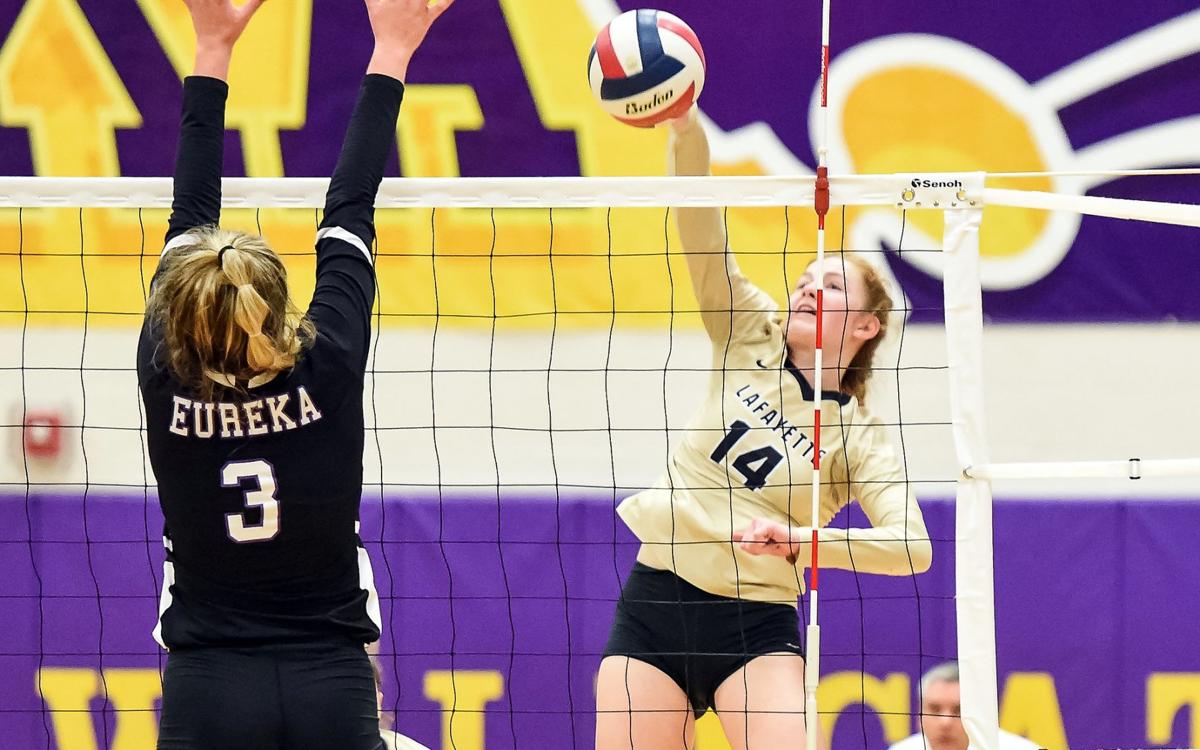 Borgmeyer Overcomes Injury Leads Lafayette Past Cor Jesu Girls Volleyball Stltoday Com