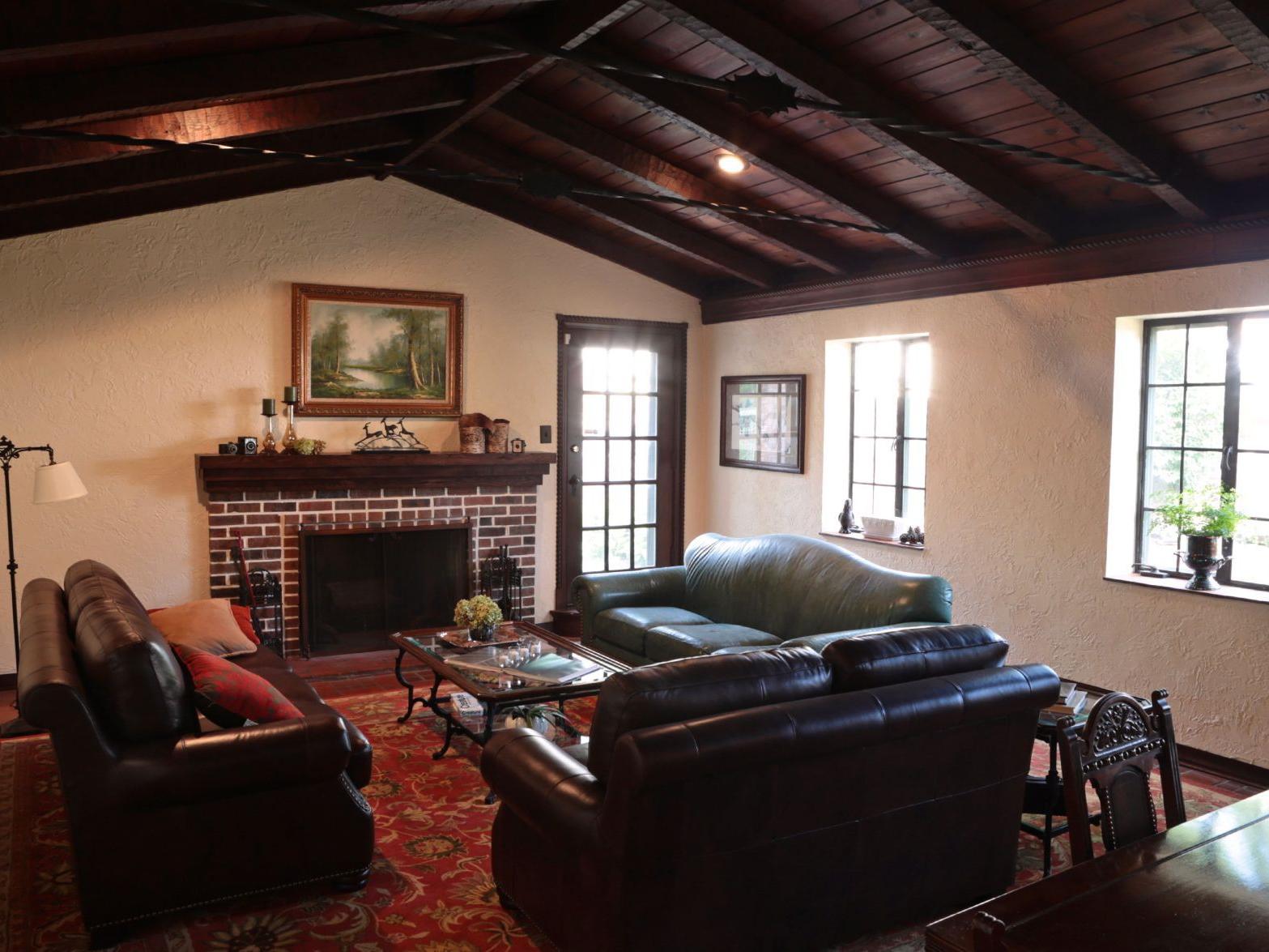 At Home Exposed Beams Clay Tile Roof Invite Visitors To Hills Home Home Garden Stltoday Com