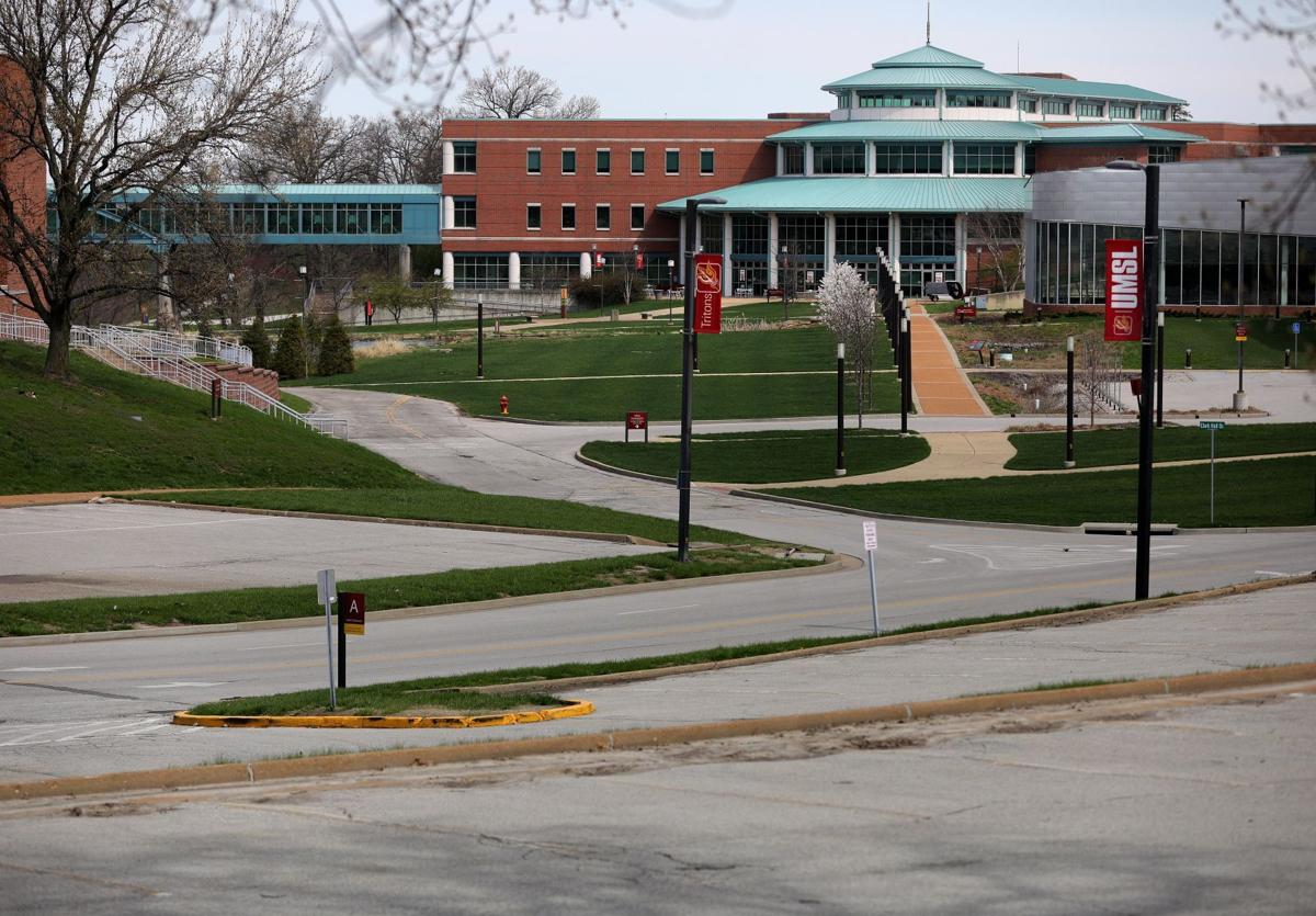 UMSL quiet as coronavirus halts resumption of classes