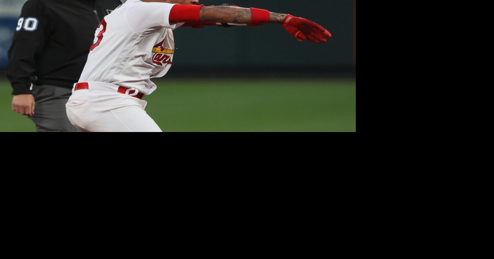 St. Louis Cardinals shortstop Edmundo Sosa throws out Will Craig