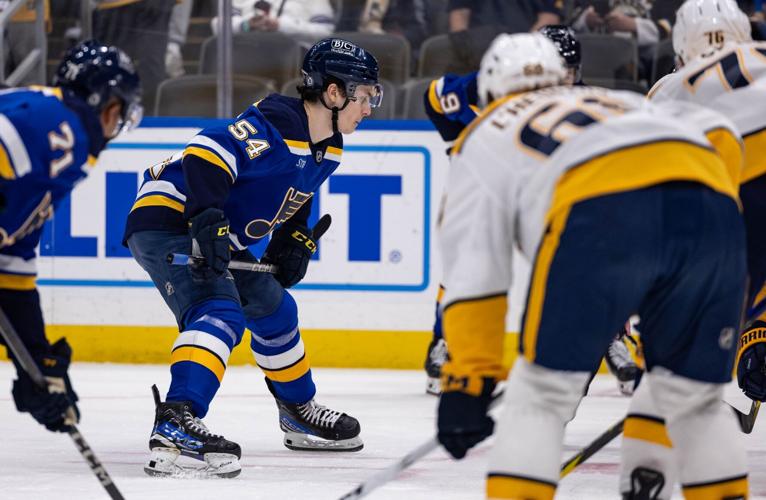 Blues take on Nashville Predators