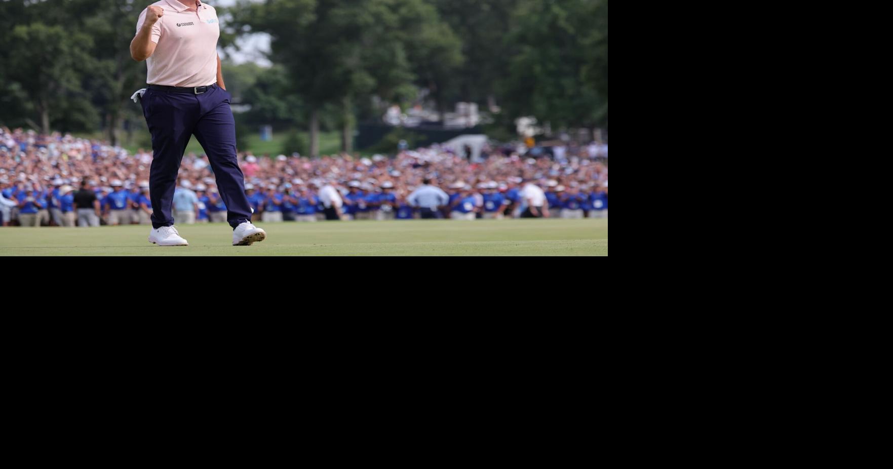 Wyndham Clark holds on to win BMW Championship in front of record crowds at Bellerive