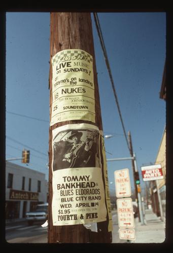 Punk rock concert flyer