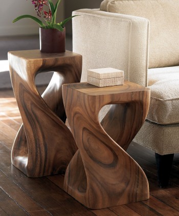 Twisted wood online stool