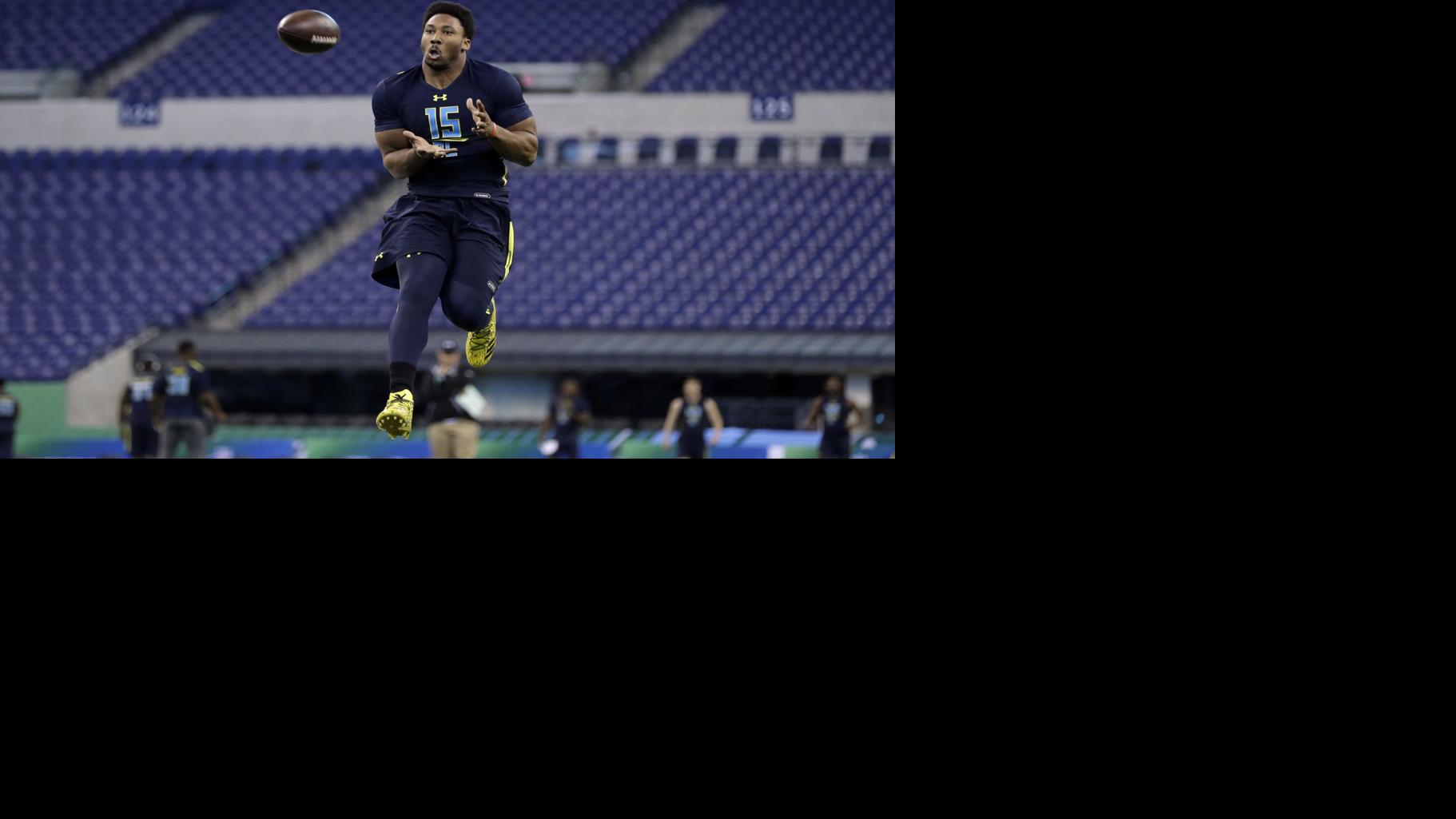 Texas A M S Garrett Shines In Combine Workout Nfl Stltoday Com