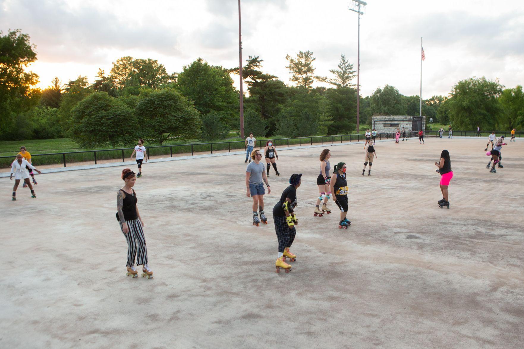 Photos Summer skating at Steinberg Skating Rink in Forest Park