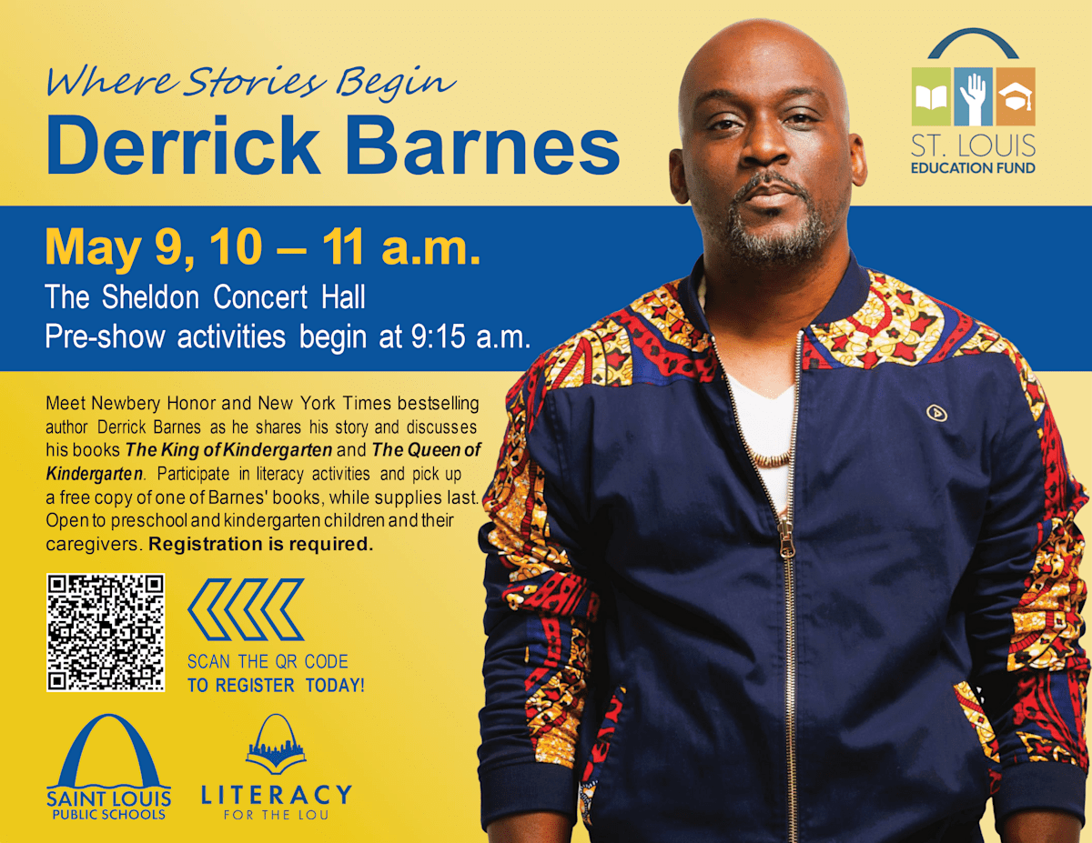 Join us: Author Derrick Barnes is Coming to St. Louis!